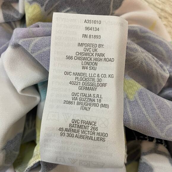 Susan Graver Floral Print Kimono Robe Jacket 2X Plus Size Lightweight Duster - Picture 7 of 11